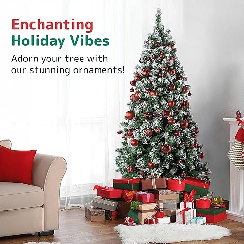 Miniatura 30 de PREXTEX - Adornos navideños inastillables de 36 piezas en azul medianoche: elegantes bolas de adorno navideño, juego ideal de adornos navideños Azul