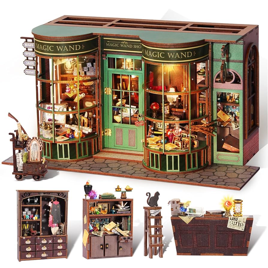 Amazon | DIYミニチュアドールハウスキット、ミニハウス