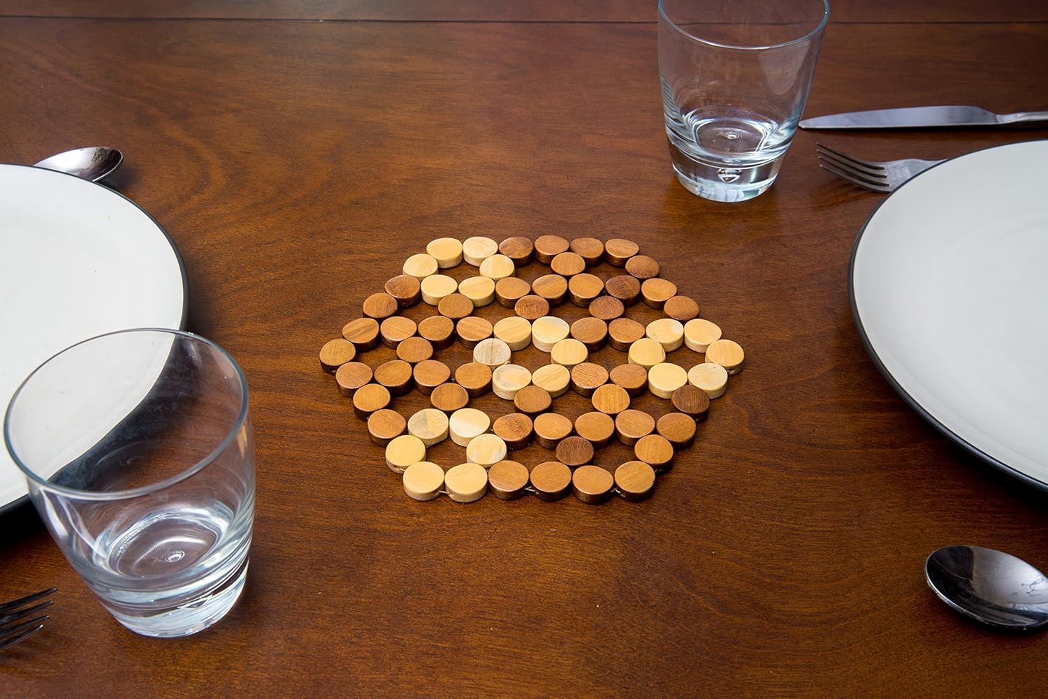 Nеw Prоduсt Bamboo Trivets A Set Of 3 By TOFL (3, 60 rectangle)