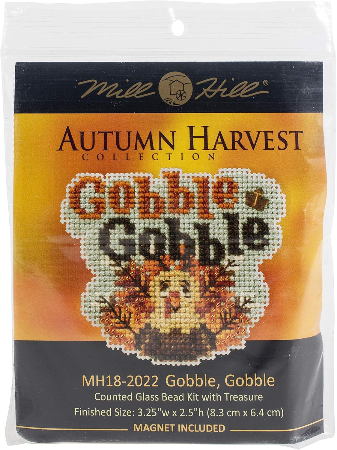 Amazon.co.jp ゴブル ゴブル ビーズ付き カウント クロスステッチ オーナメントキット ミルヒル 2020 秋 収穫