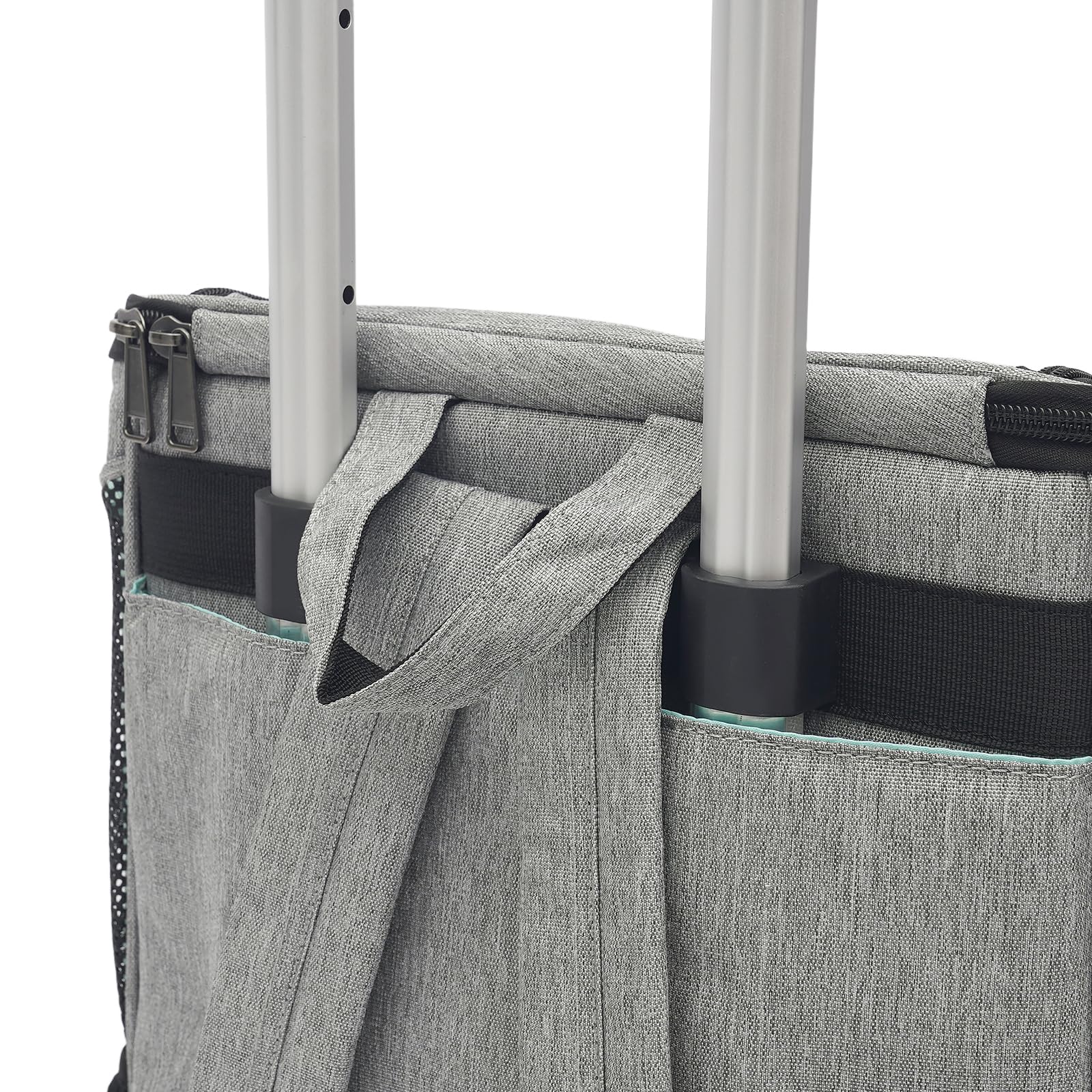 Trasportino pieghevole per cani, 34 x 28 x 44 cm, con tasche, versatile, pieghevole, per viaggi, escursioni, passeggiate, visite turistiche (grigio)