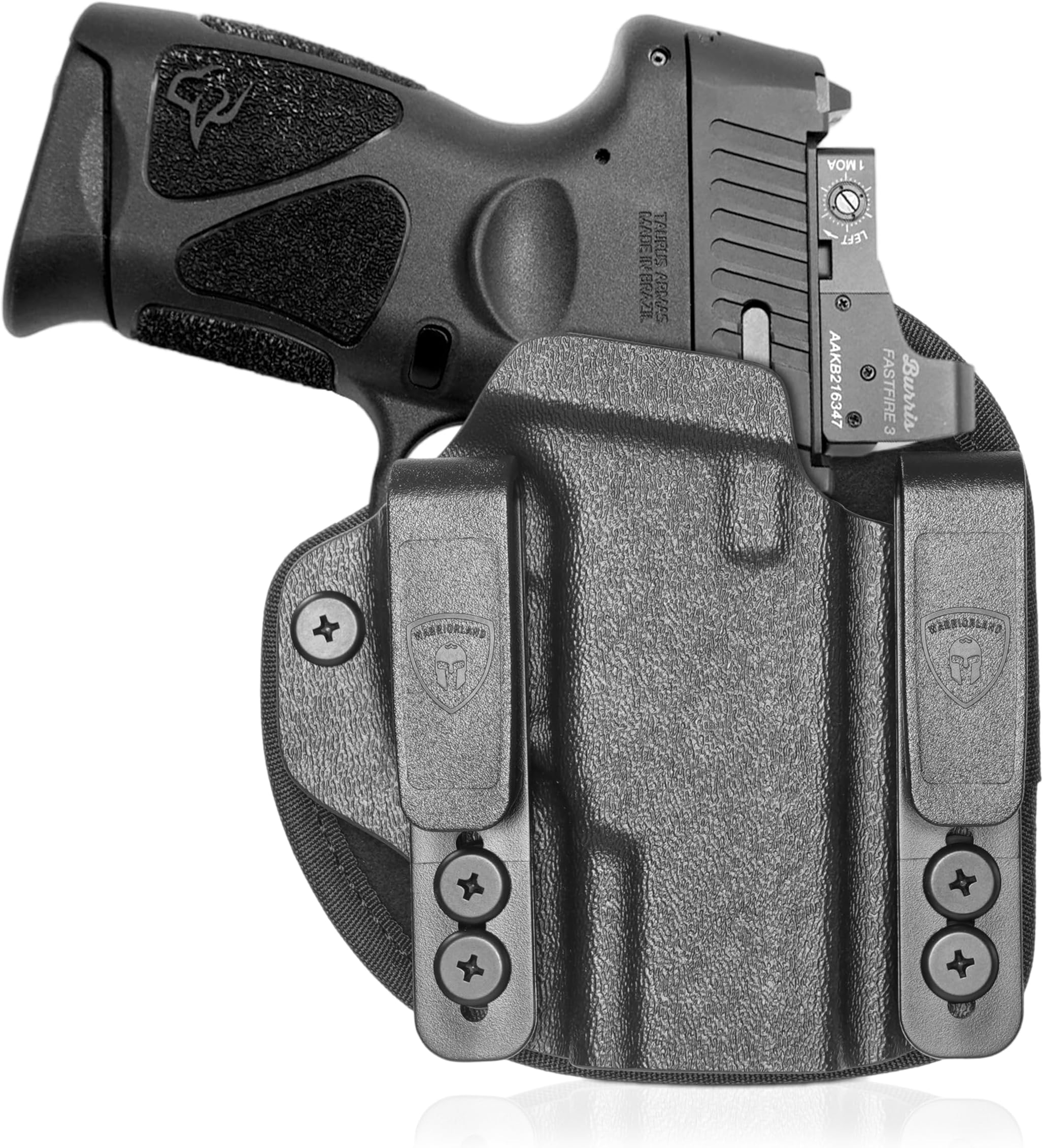 Hybrid Kydex & Nylon Holster, Optional for Glock 17/19/19X/ 43/ 43X MOS, Taurus G2C /G3C, Sig P320 / P365/ P365X/ P365XL, 1911 5" (No Rail) and More, Optics Cut, IWB Concealed Carry