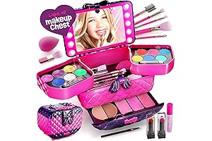 Light Up Makeup Kit for Kids - Perfect Gift for Age 3-10