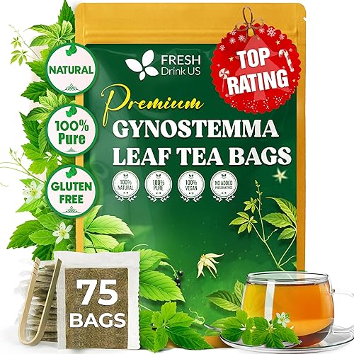 Miniatura 134 de FreshDrinkUS, 135 bolsas de té de cardo mariano premium, 100% natural y puro de semillas de cardo mariano. Té de hierbas con semillas de cardo