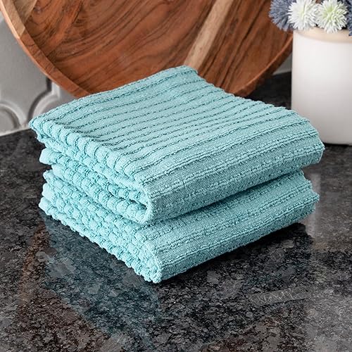 Miniatura 6 de Ritz Royale Collection - Juego de toallas de cocina de gran tamaño, 100% algodón peinado, altamente absorbente, 28 x 18 pulgadas, paquete de 2,