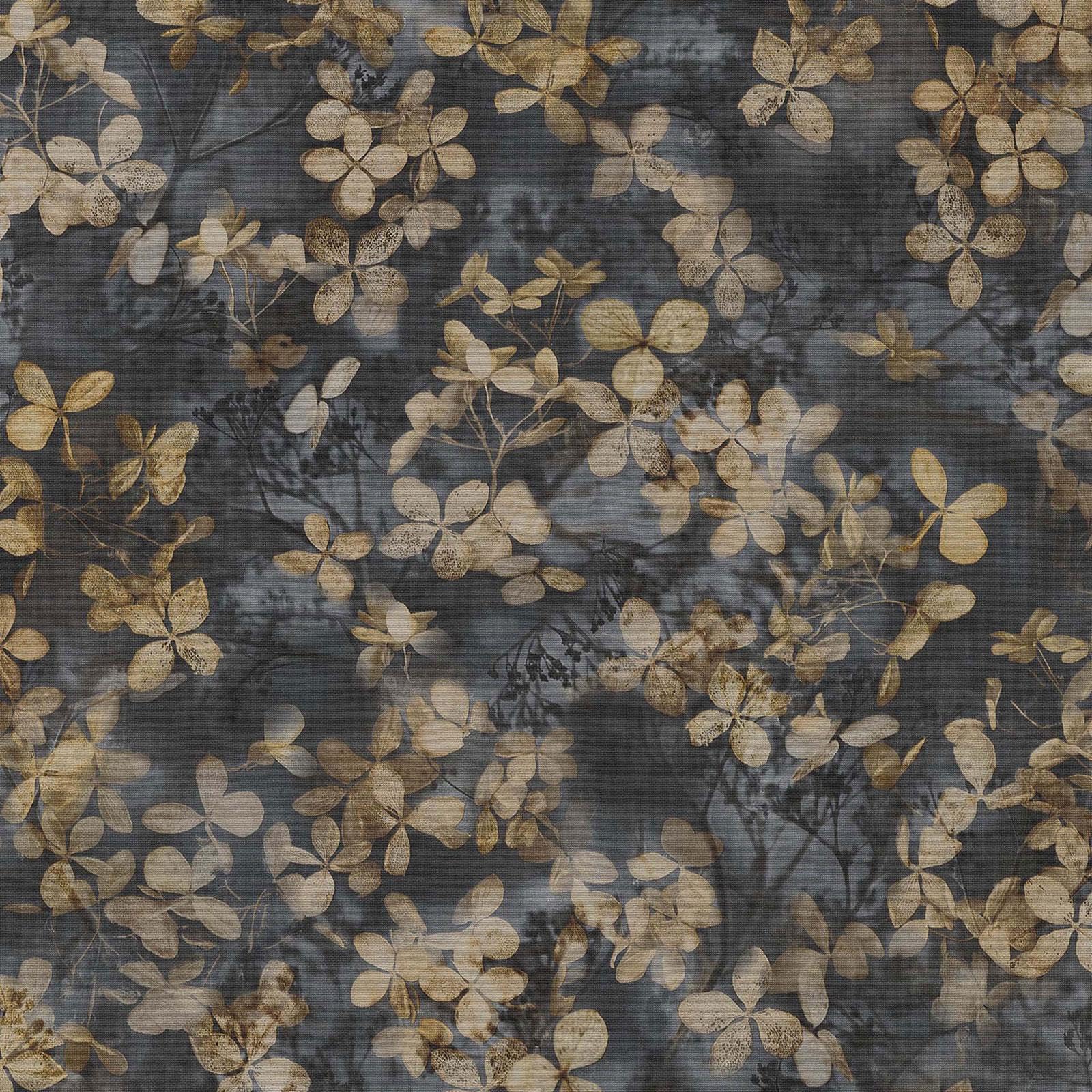 Erismann Charcoal Abode Play Of Light Blossom Black Wallpaper 10415-15