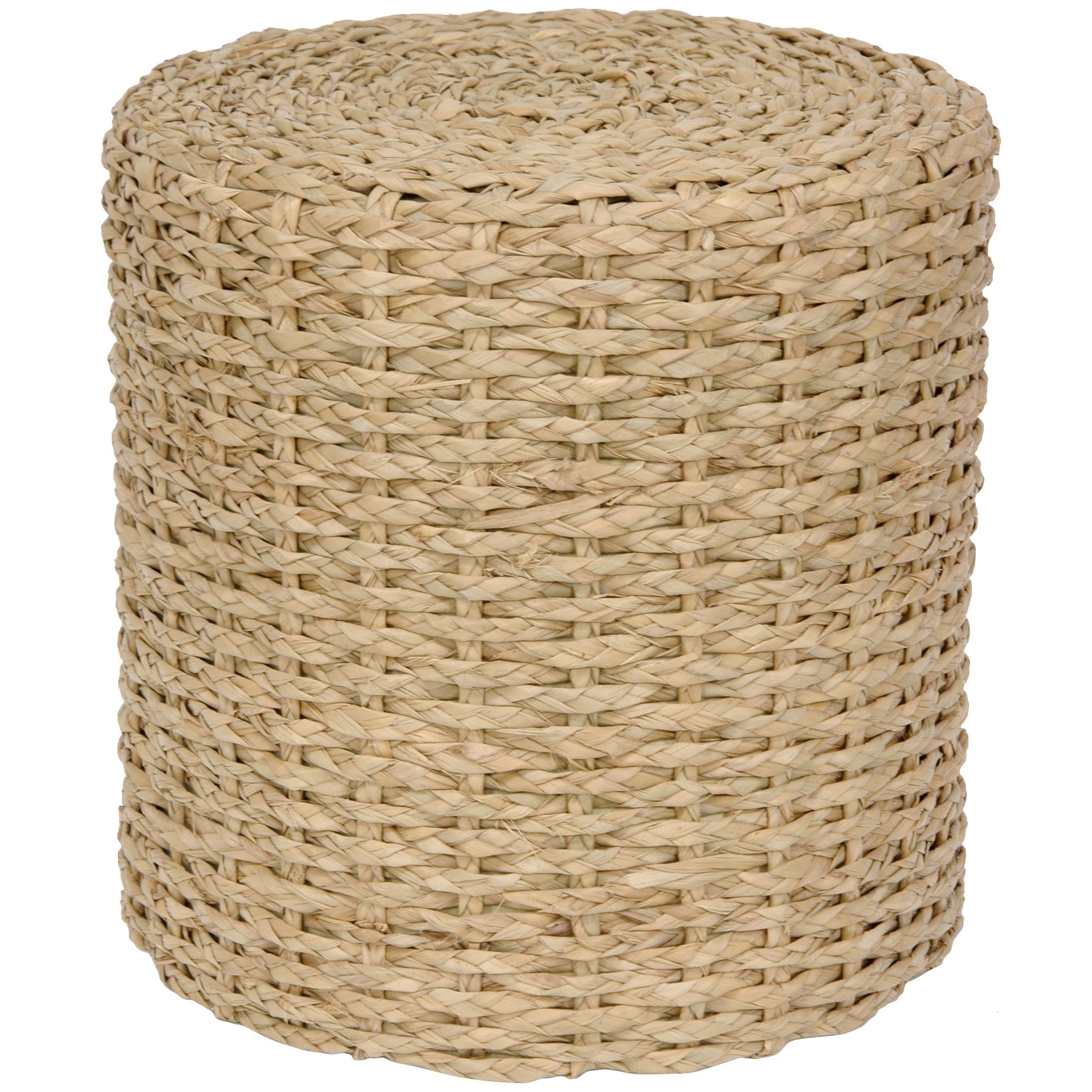 Red Lantern Oriental Furniture Rush Grass Knotwork Stool - Natural