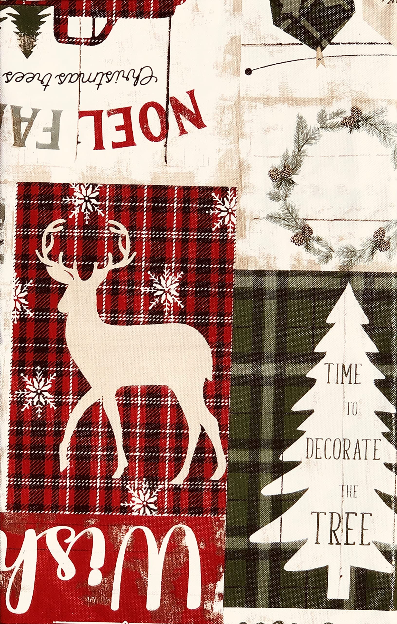 Elrene Home Fashions Seasons Greetings Nappe De Salle à Manger