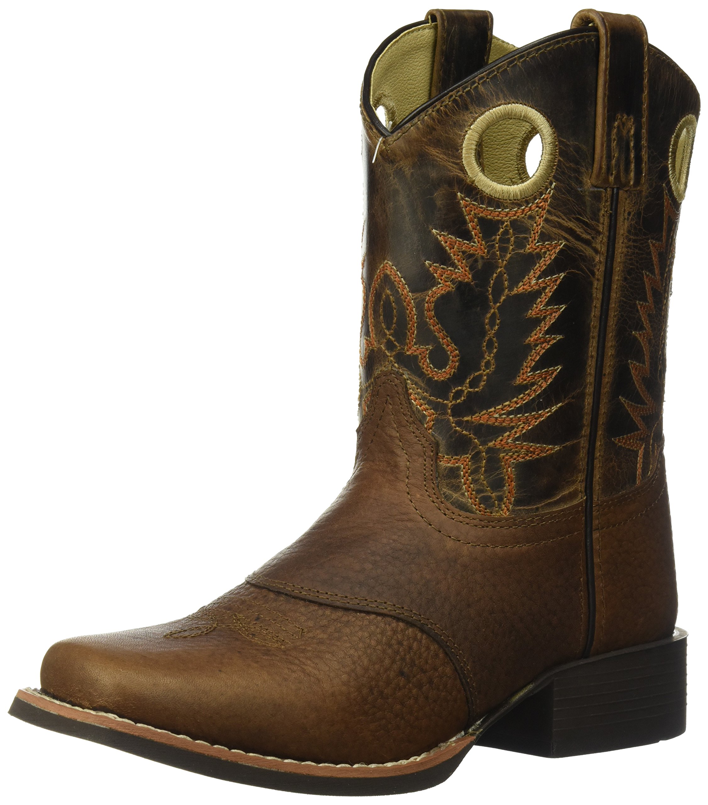 Smoky Mountain Boots(4.5 M US Big Kid, Brown) - Children Luke Square Toe Western Cowboy Brown