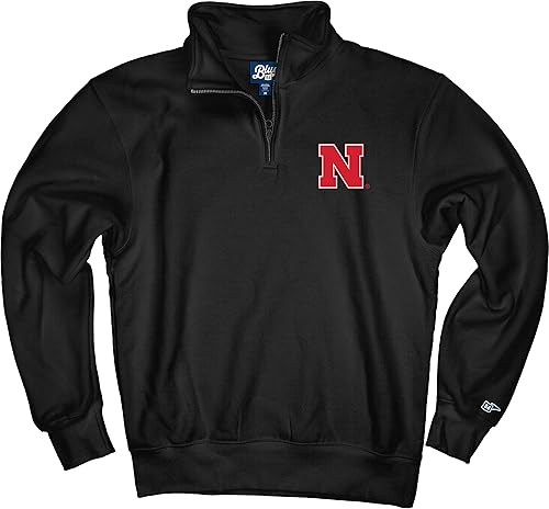 Miniatura 37 de Blue 84 Sudadera con cremallera de un cuarto para hombre de la NCAA Gris