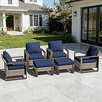 Vista 45 de Sofá de Mimbre Metálico para Patio de 75", Sofá Sillón de Ratán para Exteriores de 3 Asientos para Todo Tipo de Clima con Cojines Premium