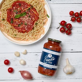Emeril Lagasse Pasta Sauce - 25 Oz Jar MARINARA Gourmet Sauces: Best for Homemade Pasta, Spaghetti, Pizza & More - Premium, Bold & Flavorful