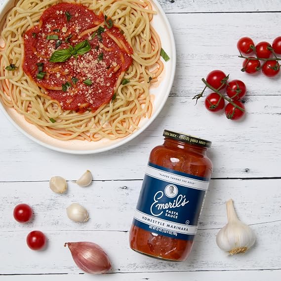 Emeril Lagasse Pasta Sauce - 25 Oz Jar MARINARA Gourmet Sauces: Best for Homemade Pasta, Spaghetti, Pizza & More - Premium, Bold & Flavorful