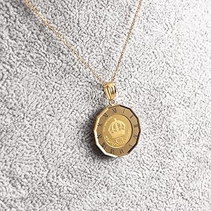 こけしさんクラウン ペンダント ゴールドK24/K18 こけしさんクラウン