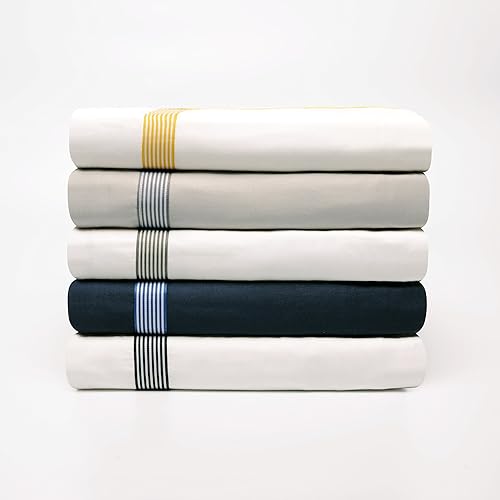 Miniatura 5 de Superior Miller - Juego de funda de edredón bordada, algodón de fibra larga, matrimonialqueen, color negro