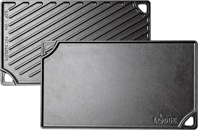 Lodge Reversible Cast Iron Grill/Griddle Pan 16.75 x 9.5 -