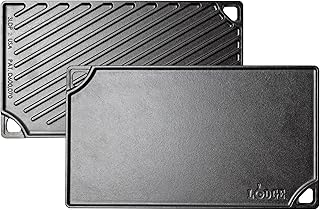 Lodge Plancha Grill rect. Reversible-Hierro Fundido 42x24cm INLODGE.LDP3, Inoxidable, 42 x 24cm