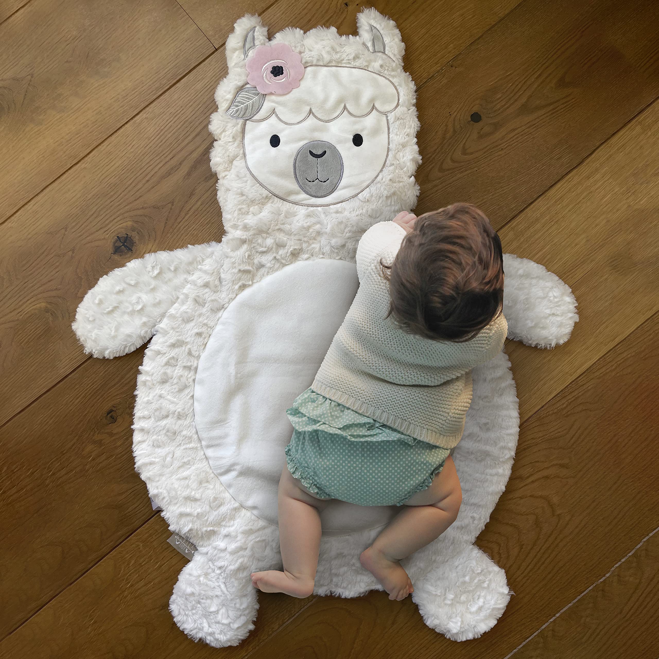 Levtex Baby - Imani Playmat - Llama - Cream, Pink and Grey - Nursery Accessories