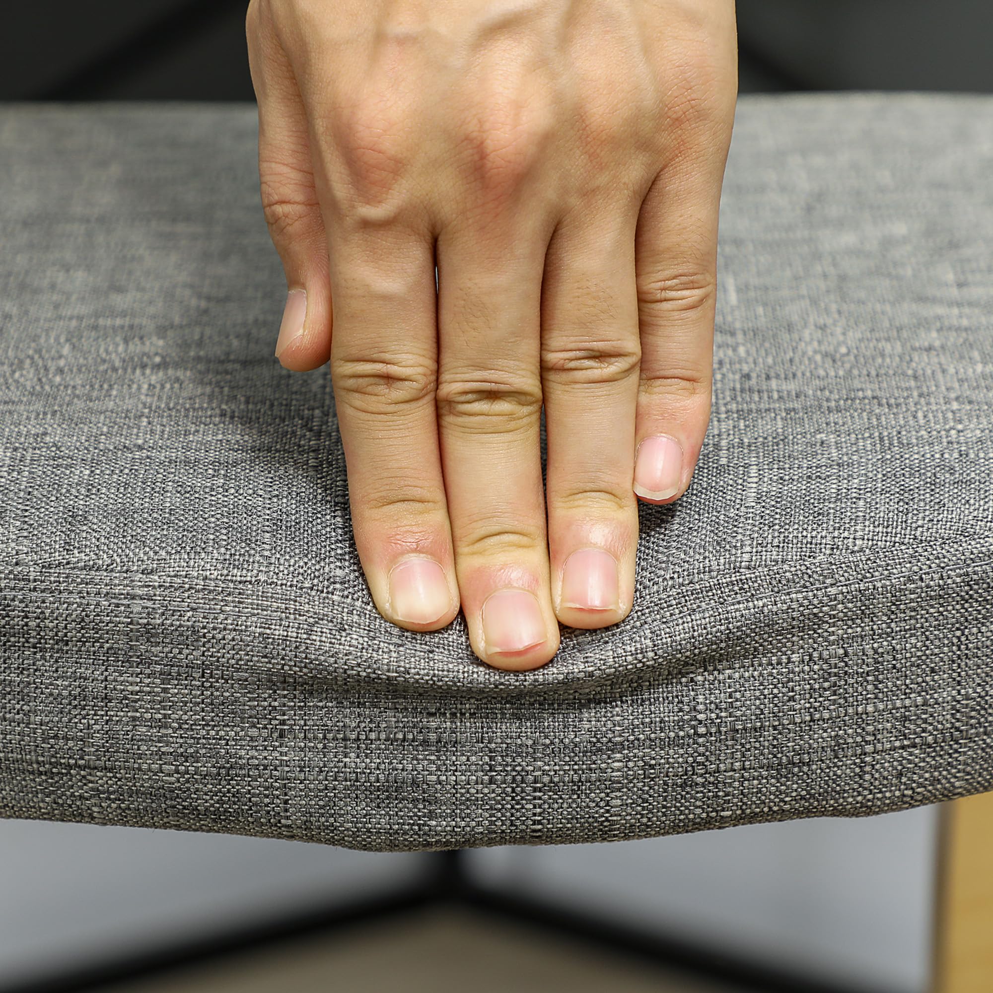 HOMCOM Siège Assis Genoux, siège Ergonomique en Bois à Bascule, Chaise à Genoux pour Bureau à Domicile, améliorer la Posture, maux de Dos, Gris