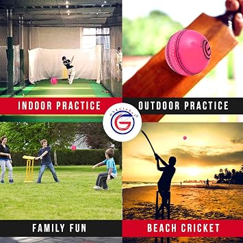 Incrediball Soft Practice Cricket Ball | Outdoor & Indoor Rubber Cricket Ball With Core & Stitched Seam | For Practice, Training & Family Fun | Senior & Junior Size