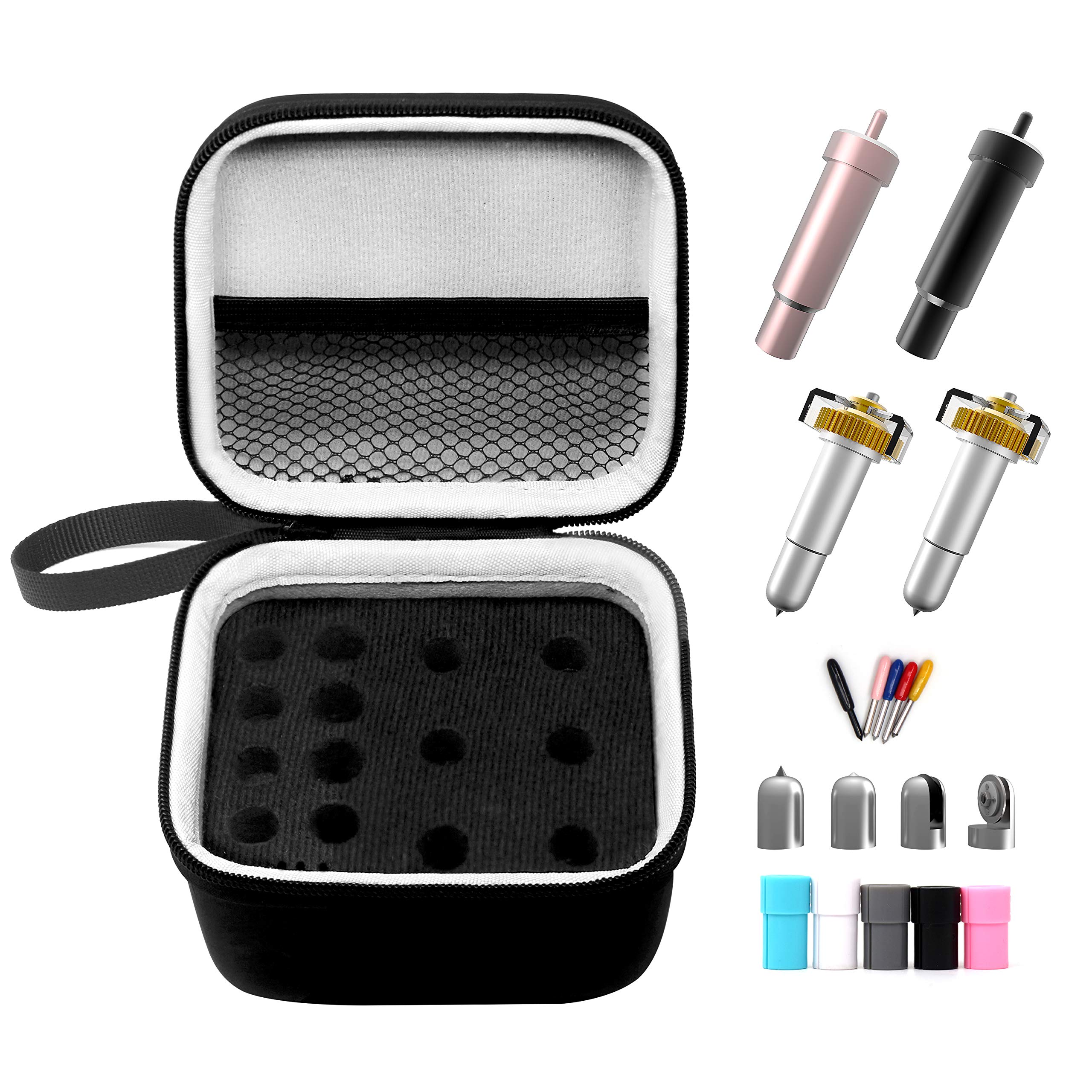 Hadwoer Portable Organizer Holder Compatible with Cricut Maker Blades & Housing, QuickSwap Tip & Explore DeepCut Blade - Image 2
