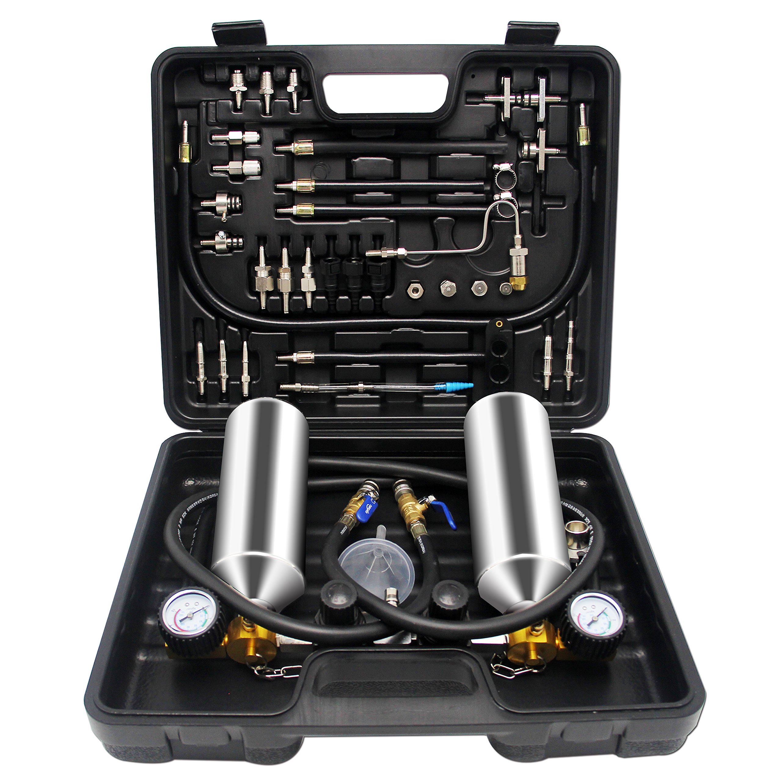 BAOSHISHAN Car Fuel Injector Cleaning kit Non Dismantle Throttle Toolkit for Auto Fuel Injector and Cleaner Machine (Double Bottle)