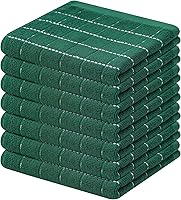 Vista 51 de Mordimy - Paños de cocina de 100% algodón de rizo, paños de cocina suaves y absorbentes a cuadros, trapos para lavar platos de secado rápido, Negro