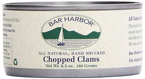 Bar Harbor Alimentos todos los Naturales Chopped almeja 65 Ounce-12por Caso
