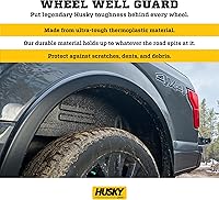 Vista 3 de Husky Liners — Protectores de guardabarros traseros Compatible con Ford F-250/F-350 2017-2024, Negro, 2 piezas 79131