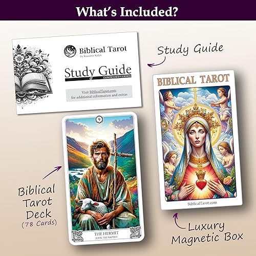 Miniatura 3 de The Deck una baraja y guía de 78 cartas. Único, basado en la sabiduría de la Biblia. Calidad premium. Impresión de alto detalle. Tamaño completo -