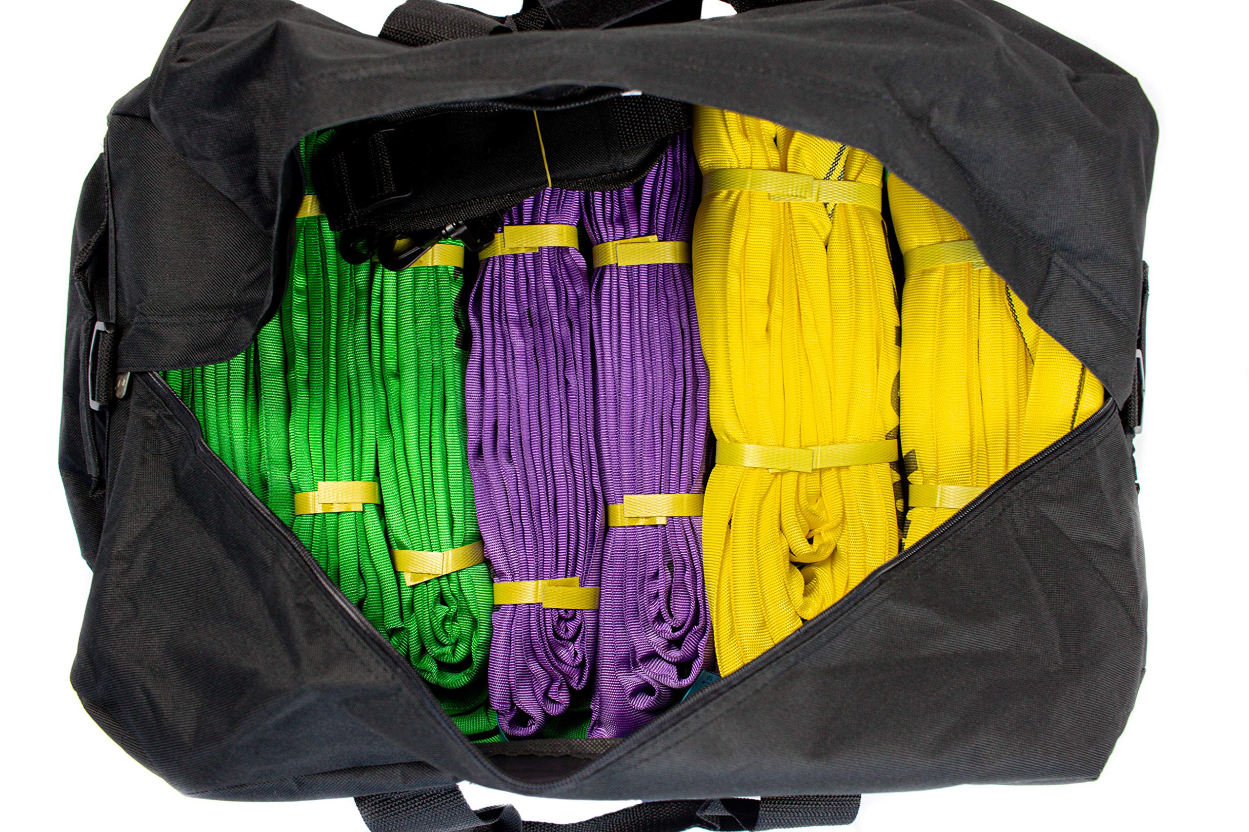 Dolezych 46849801 Set di Cinghie ad Anello Dolezych Portata da 1000, 3000 Kg, 20 Parti, Viola/Verde/Giallo/Grigio