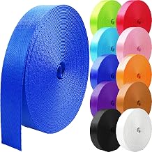 Nylon Webbing 1 inch 1.5 inch 2 inch Webbing Nylon Strap Backpack Straps Belt, 10 25 50 3.3 Yards Webbing