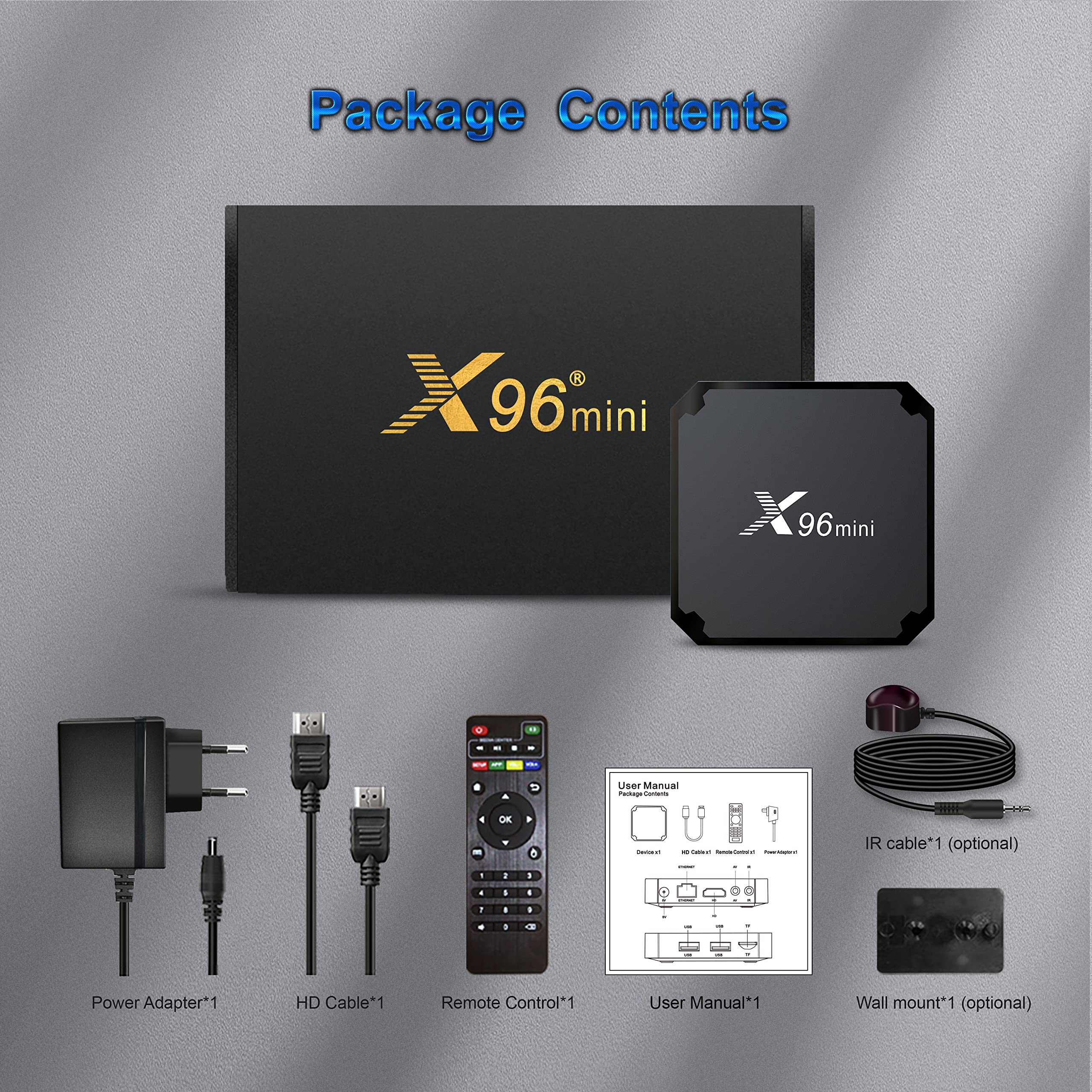 IDEALROYAL Android TV Box, Android 11.0 Boîte TV 2GB/16GB, Box Android TV 4K avec Amlogic S905W2 Quad-Core chipset 64 Bits WiFi 2.4G, 4K HD,H.265