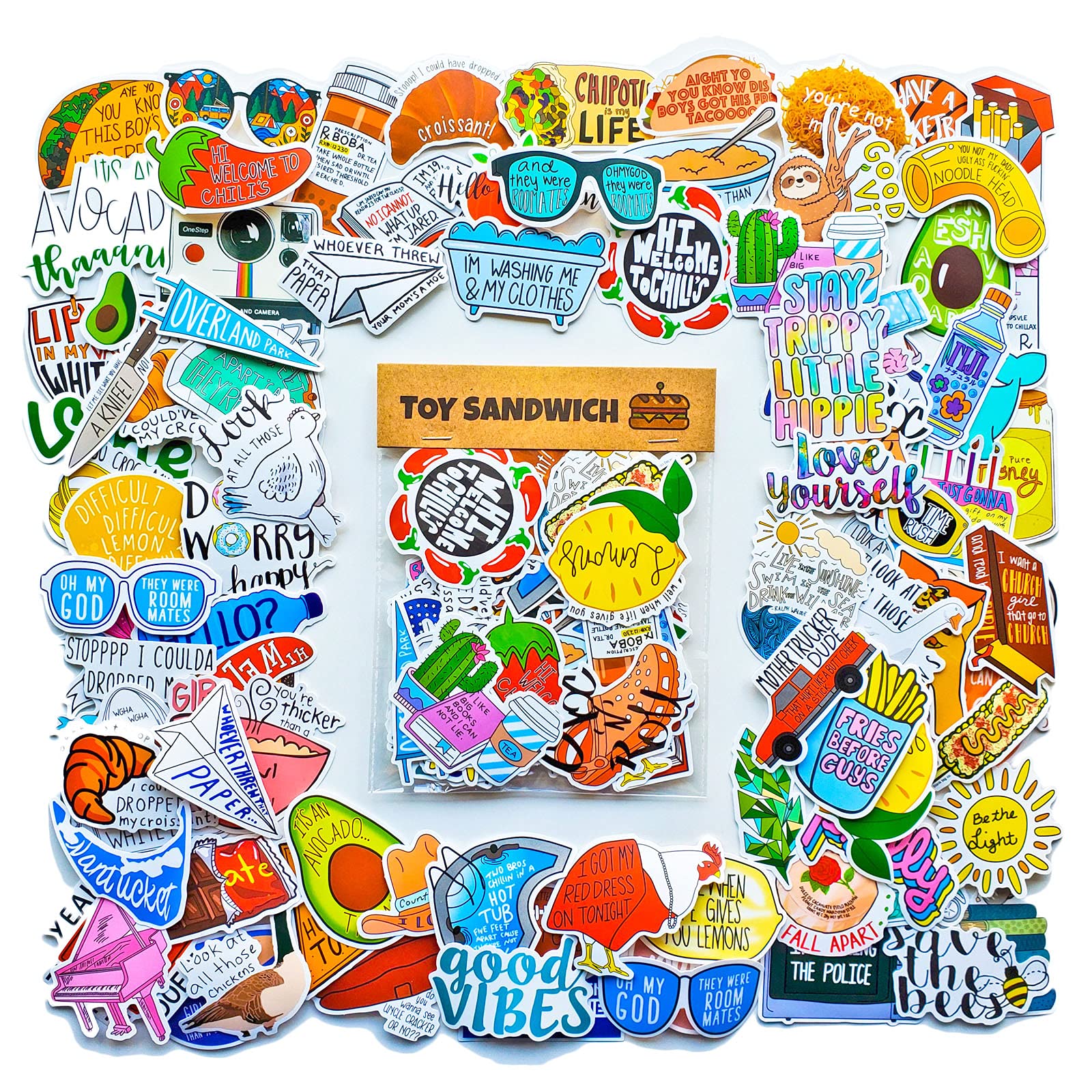 Buy 100 pcs VSCO Quotes Sticker Pack Vine Aesthetic Stickers, VSCO