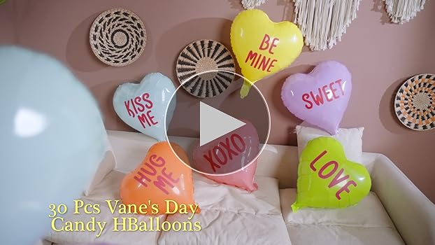 トップス shop faerie heart balloons set up Amazon.com: KatchOn, Valentines Day Decorations Arch Set