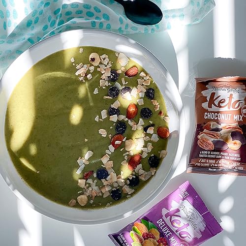 Miniatura 5 de Nature's Garden Keto On The Go Snack Packs  Keto Choco Nut Mix, Keto Deluxe Mix, frutos secos mixtos, aperitivos salados y dulces, bocadillos keto,