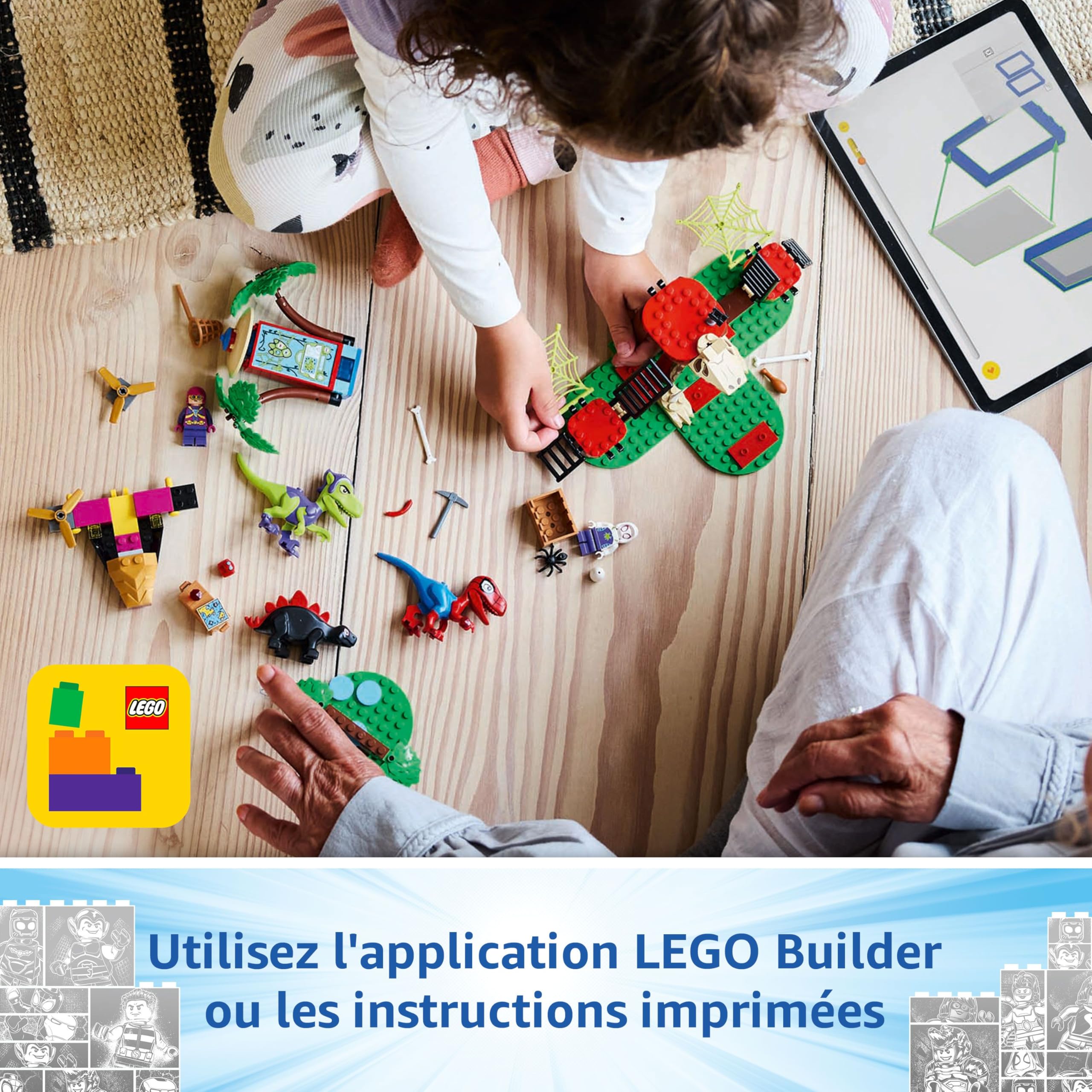 LEGO Marvel Spidey Contre Le Raptor de Gobby à la cabane dans l’Arbre - Jeu de Construction incluant des Dinosaures - Cadeau pour Les Enfants dès 4 Ans - Spidey et Ses Amis extraordinaires 11200
