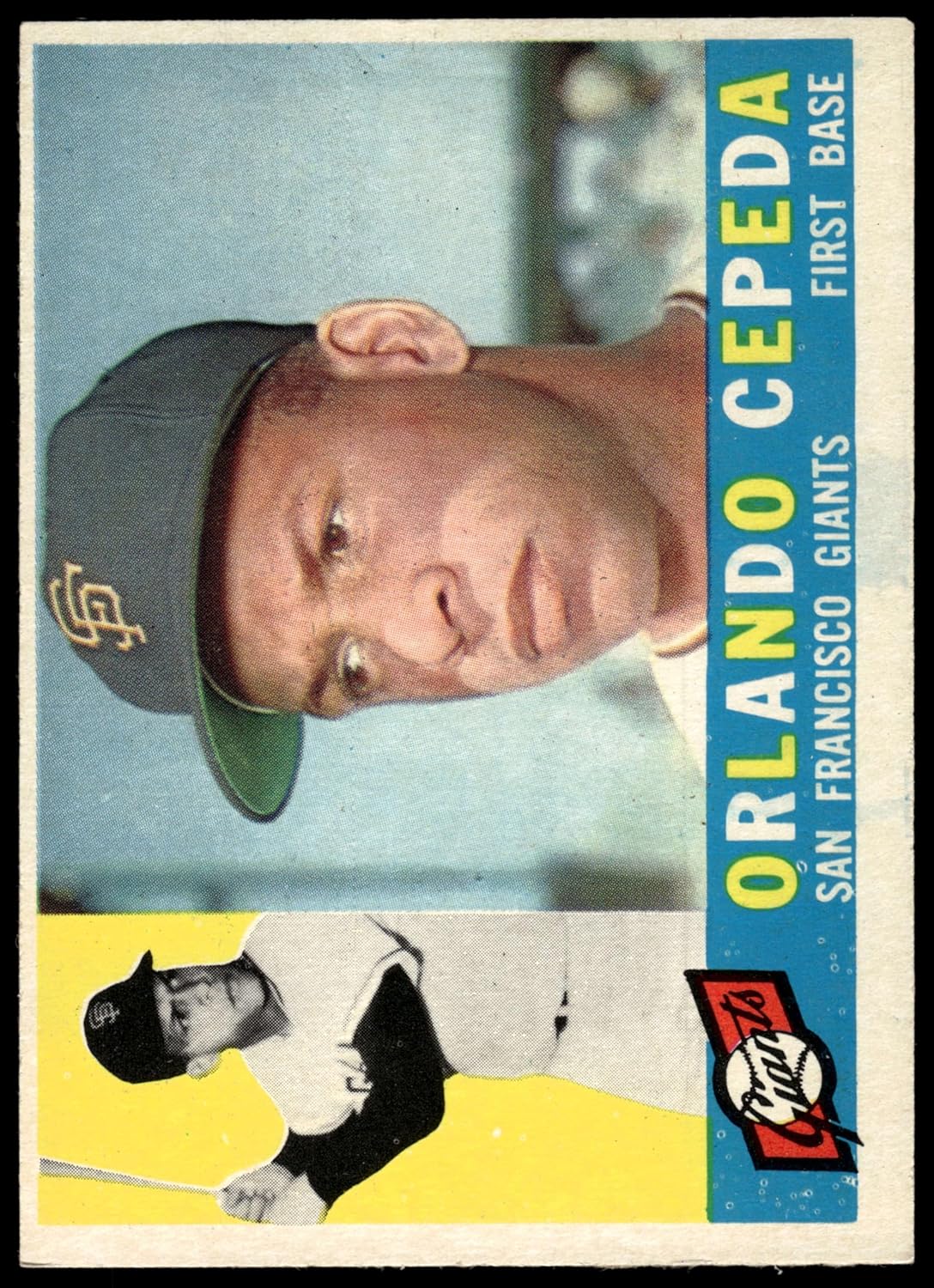1960 Topps #450 Orlando Cepeda San Francisco Giants (Baseball Card) EX Giants