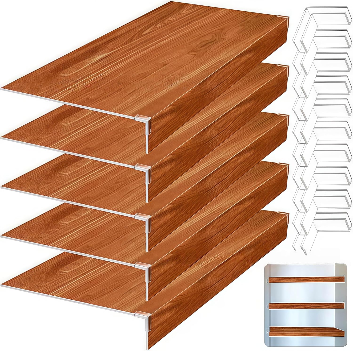 Durable PVC Wire Shelf Covers - Removable Liners for Easy Pantry, Laundry, and Closet Organization - Versatile Storage Solutions for Home and Office,03,76 * 41 * 8cm