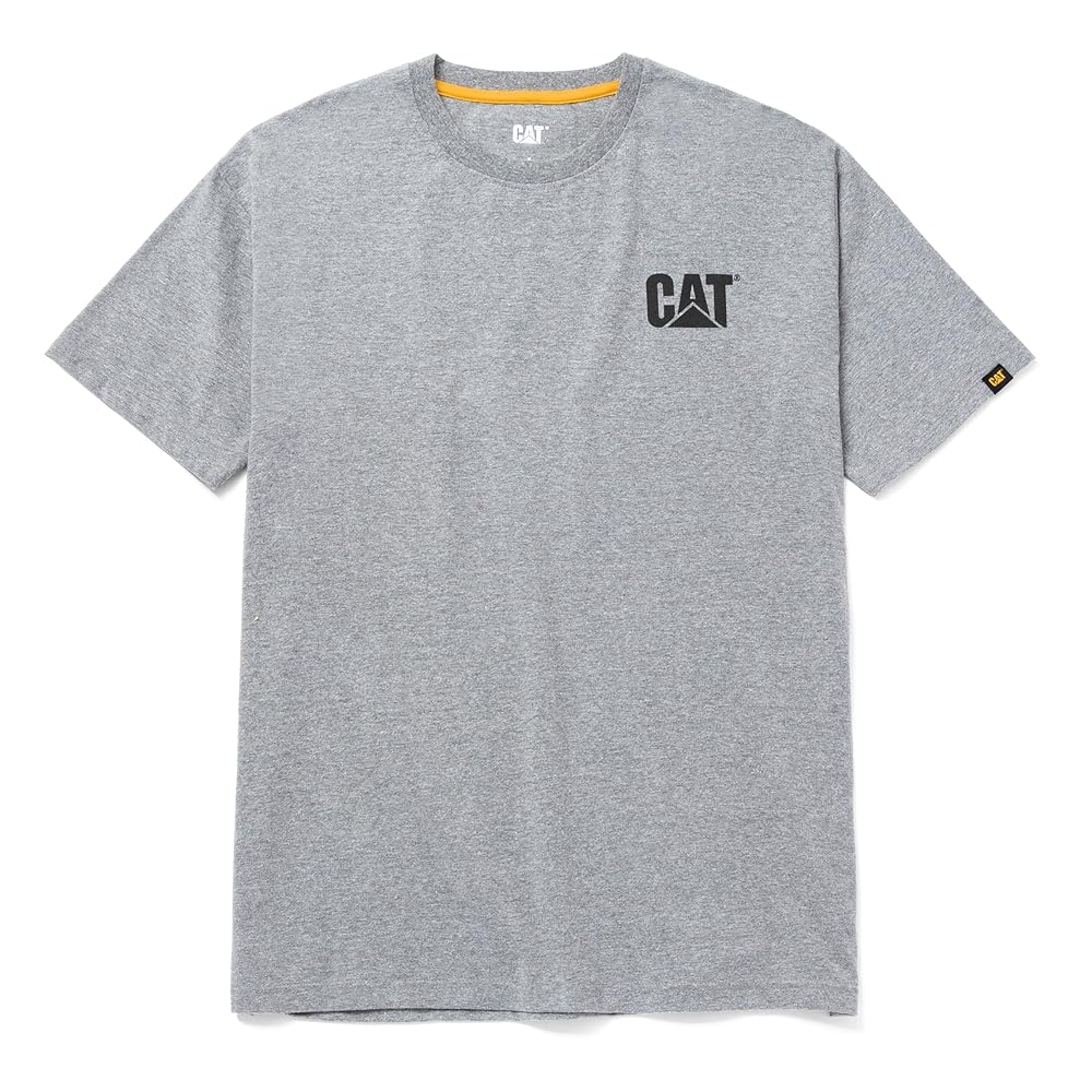 Caterpillar Men's Trademark T-Shirt, Heather Grey, M