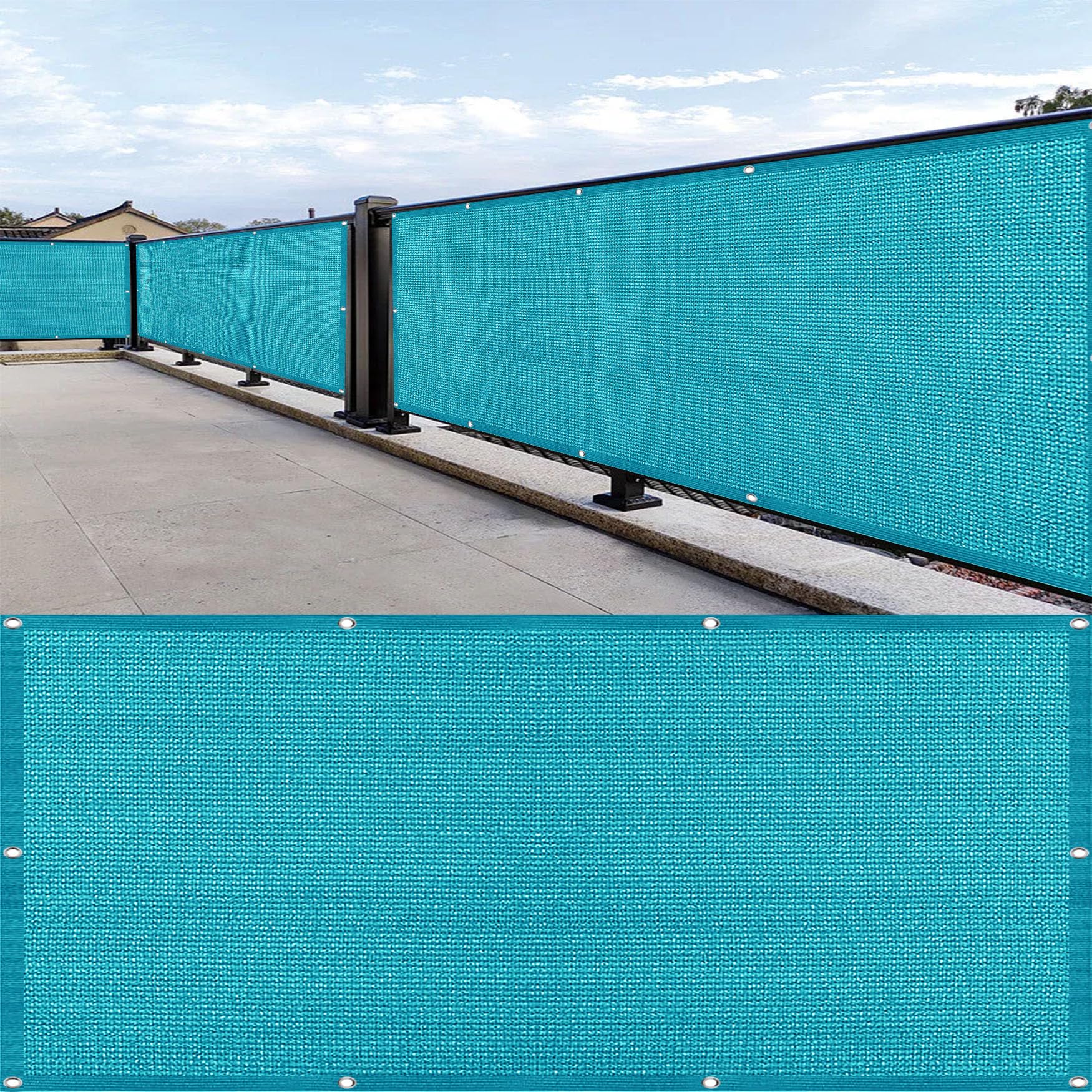 Brise vue jardin contre vis-à-vis - Couverture de confidentialité extérieure bleue