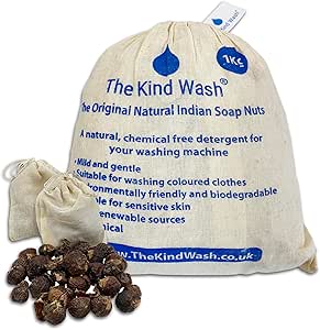 The Kind Wash Soap Nuts Laundry Detergent Washing Nuts For Clothes Natural Soap Organic Wash Nuts 1KG Soapnut Alternative to Soap Powder Washing Powder Laundry Detergent Sheets Washing Pods Capsules
