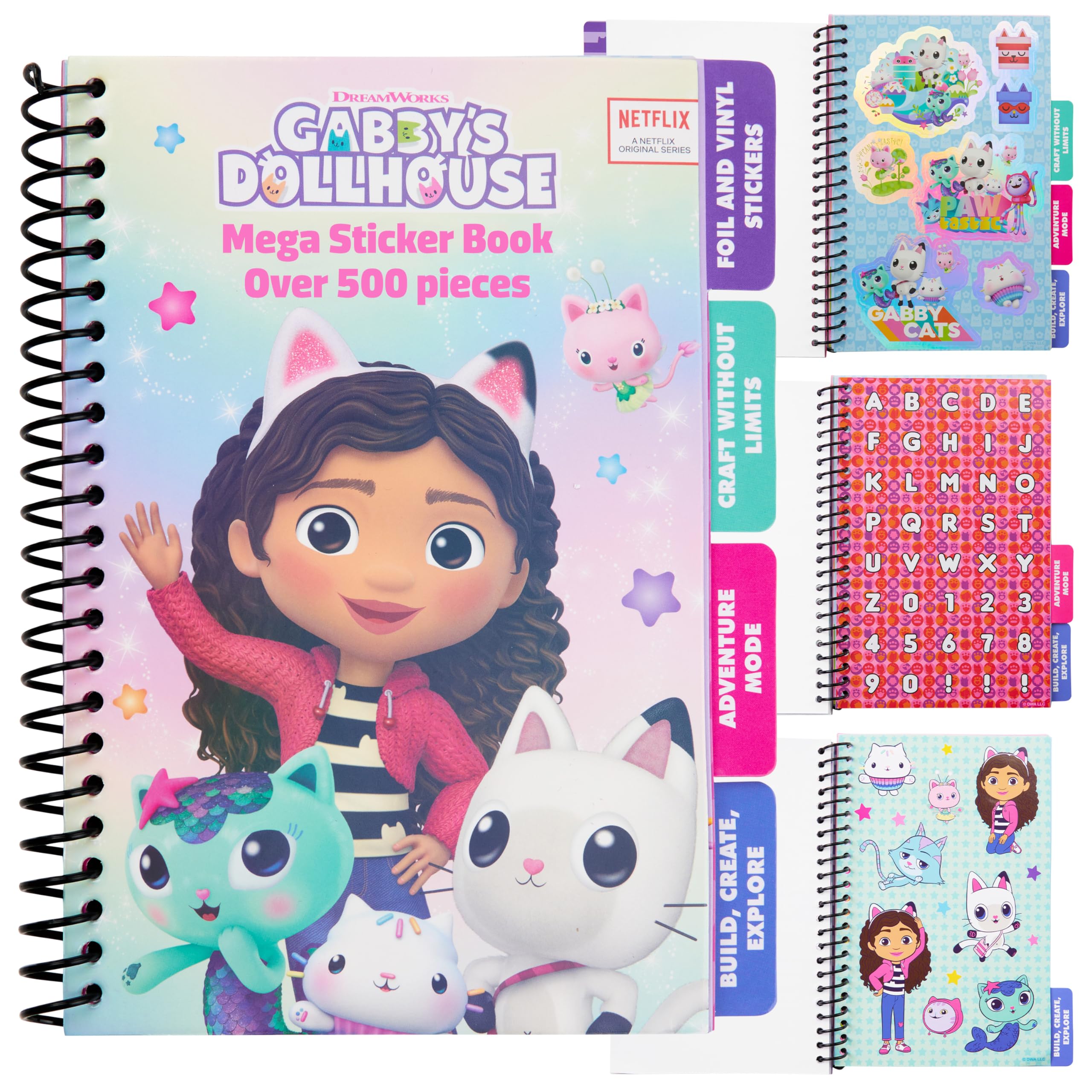 Stickers Gabby's Dollhouse scrapbooking pour filles le carnet idée cadeau idéal