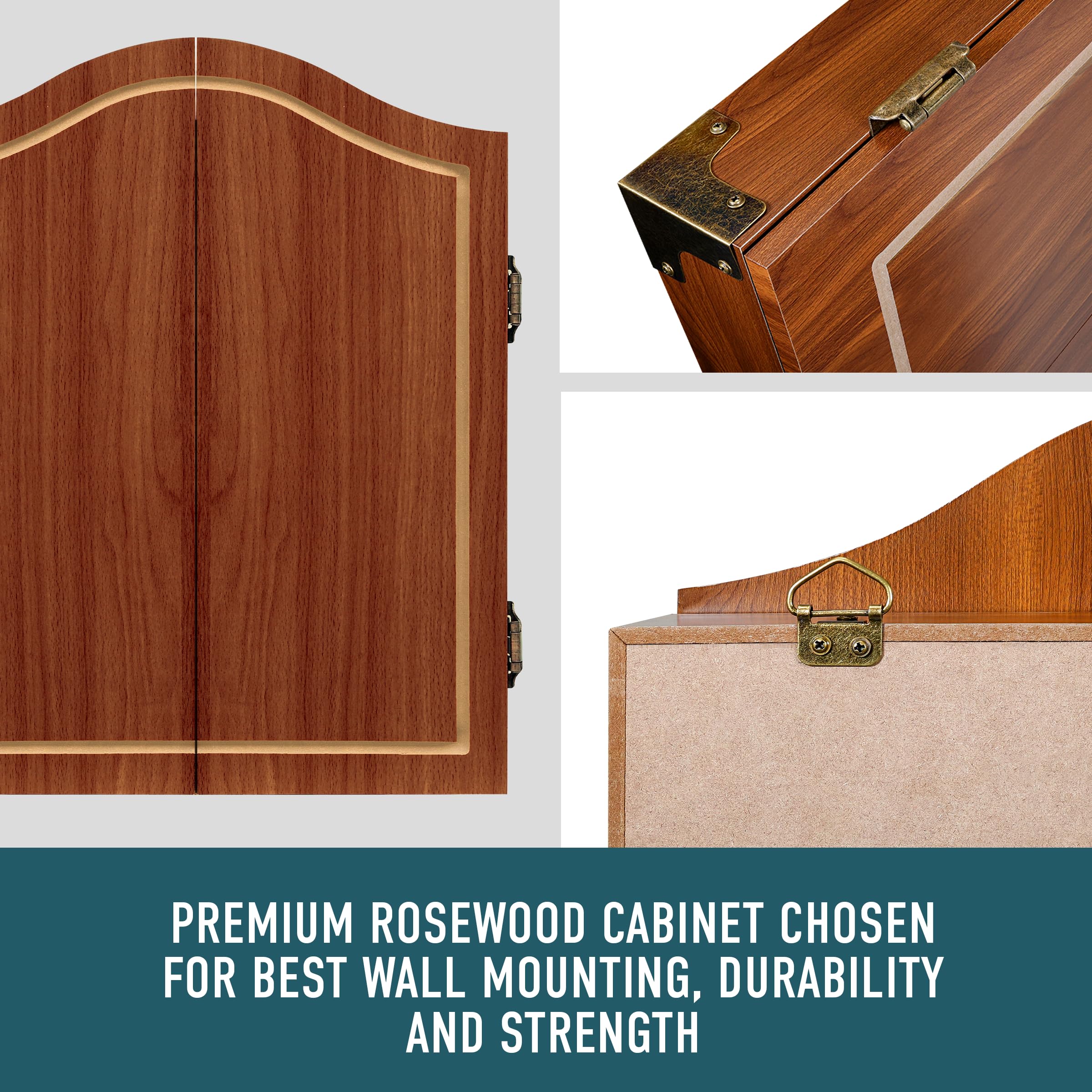 Harrows pro's choice kit fléchettes avec cible de 45 cm avec armoire et 6 fléchettes
