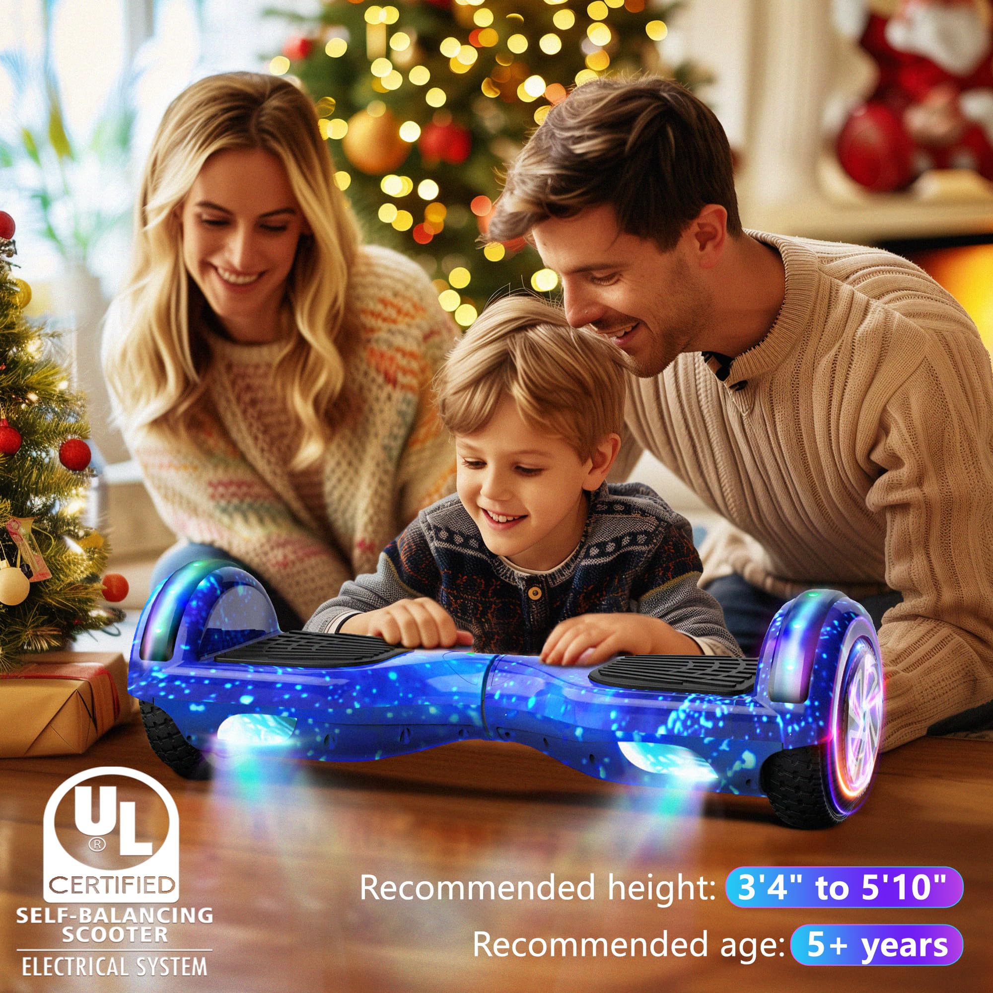 6,5 cala Hoverboards elektryczne samobalansujący wbudowany Bluetooth dla dzieci