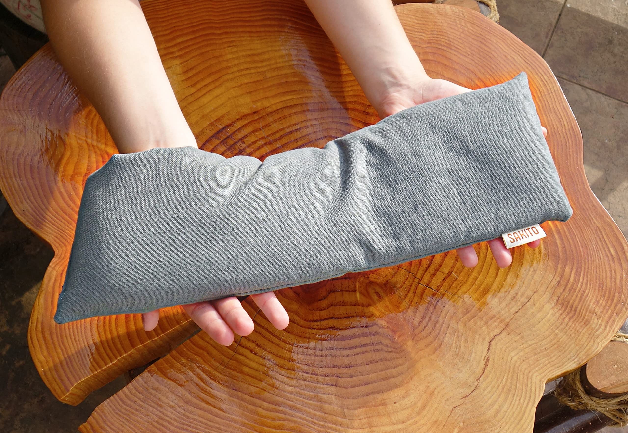 Saco Termico Microondas (43x12 cm) - Alivio Natural para Dolor Cervical, Lumbar y Menstrual, Uso en Calor o Frio - Gran Retencion de Calor - Muy duradero con Tela de Primera Calidad - Aroma a Lavanda
