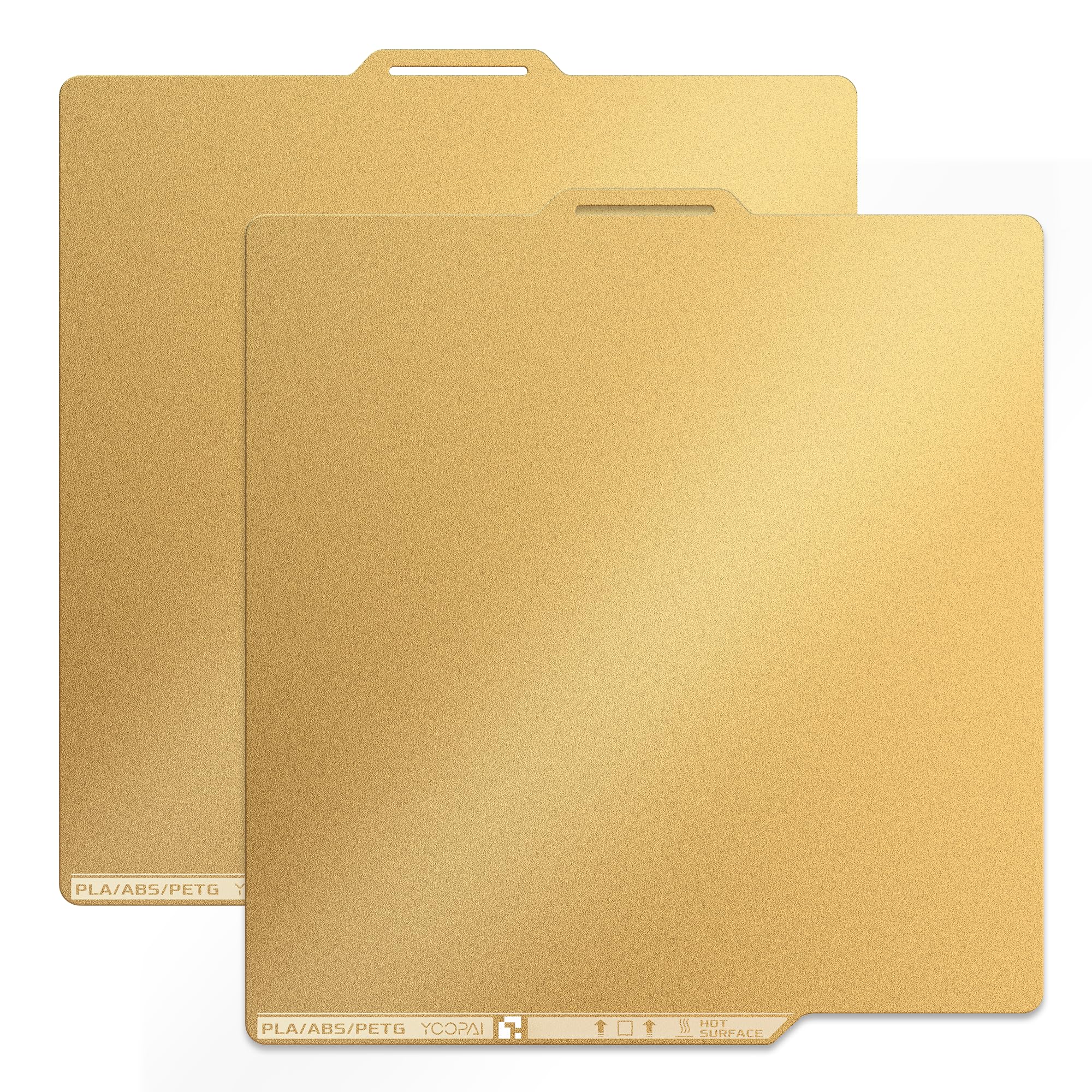 YOOPAI Bambu Lab P2S P1S A1 X1 X1C X1E P1P - Piastra di stampa in PEI testurizzata su entrambi i lati, 257 x 257 mm, 2 pezzi