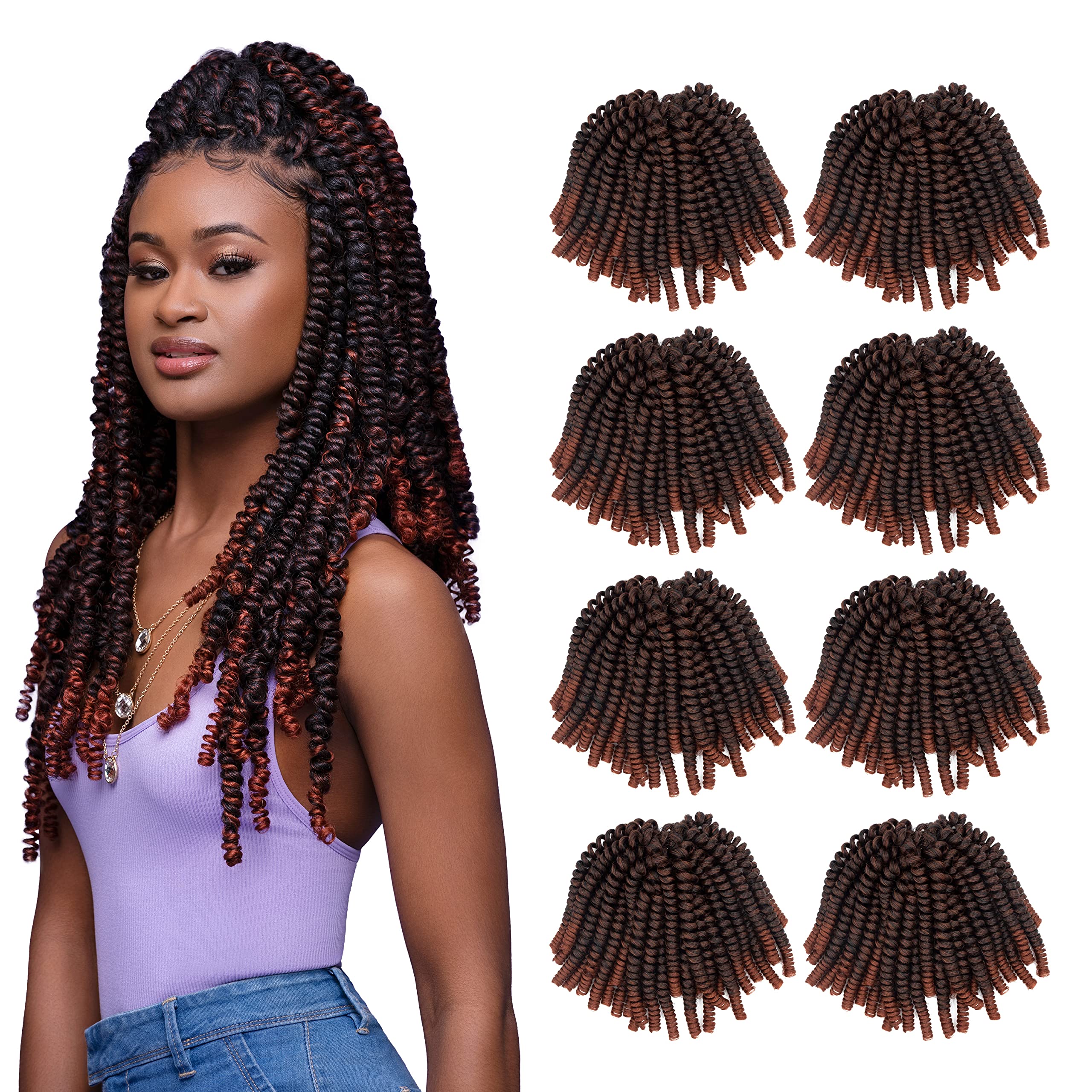 Image of Curly blunt cut weave with twists
