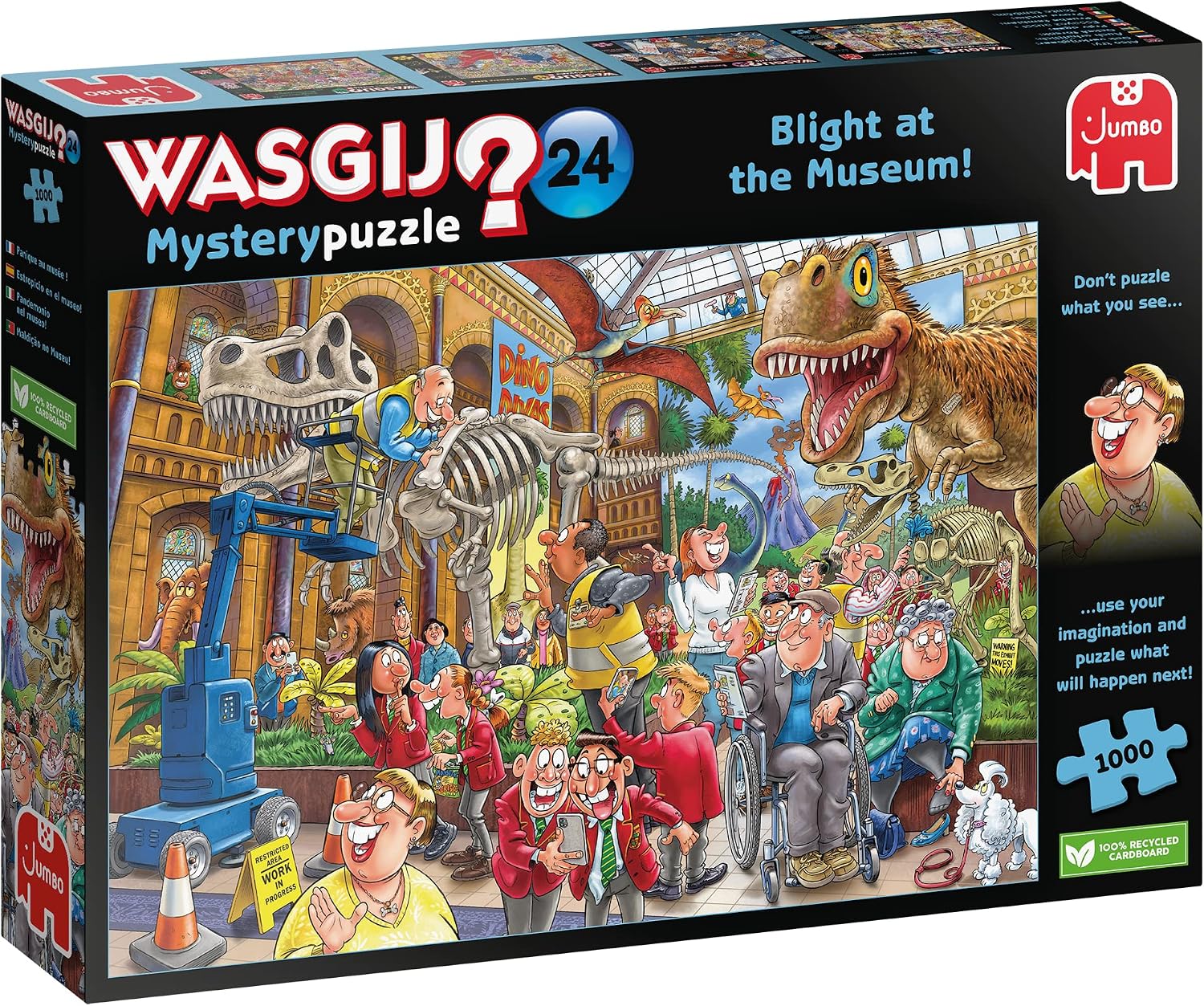 Jumbo, Wasgij Mystery 24, Blight at the Museum, Puzzles for Adults, 1000-Piece