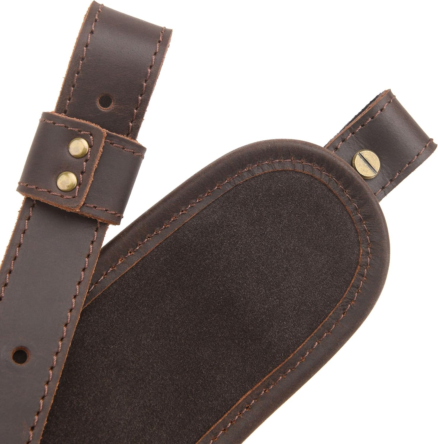 Tas Trost Handmade Leather Rifle Sling Adjustable Gun Strap Ammo Holder for Shooting.30-30 .45-70 .308 .22LR 12GA